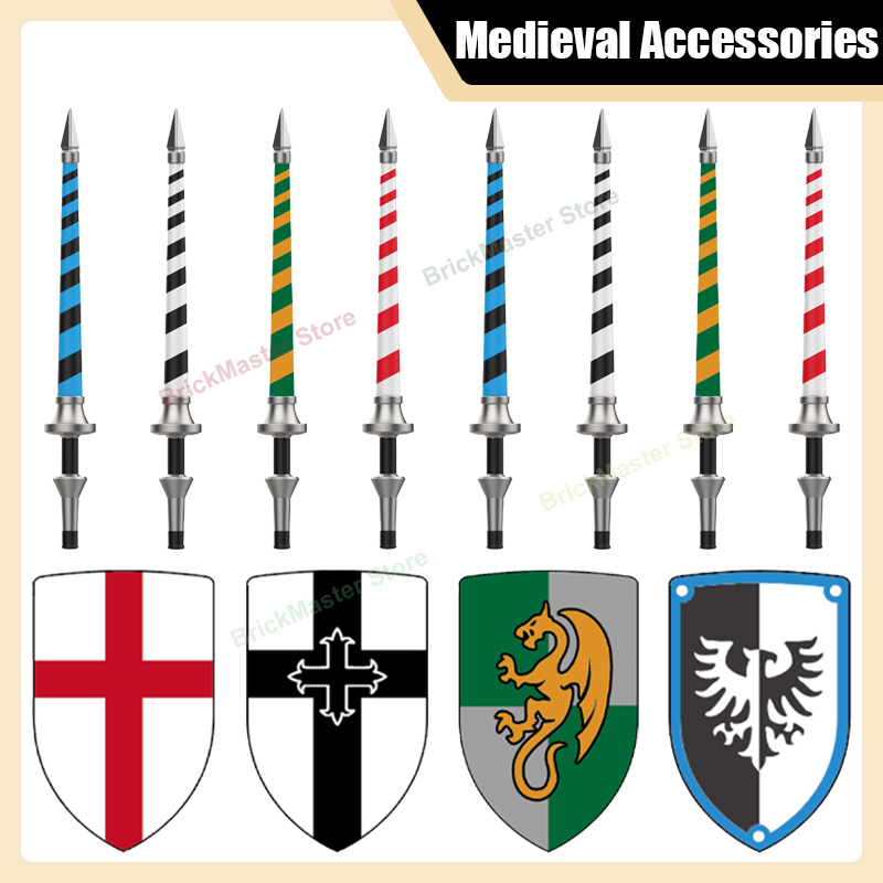 Lego Minifigure Holder - Castillo militar Medieval, bloques de construcción
