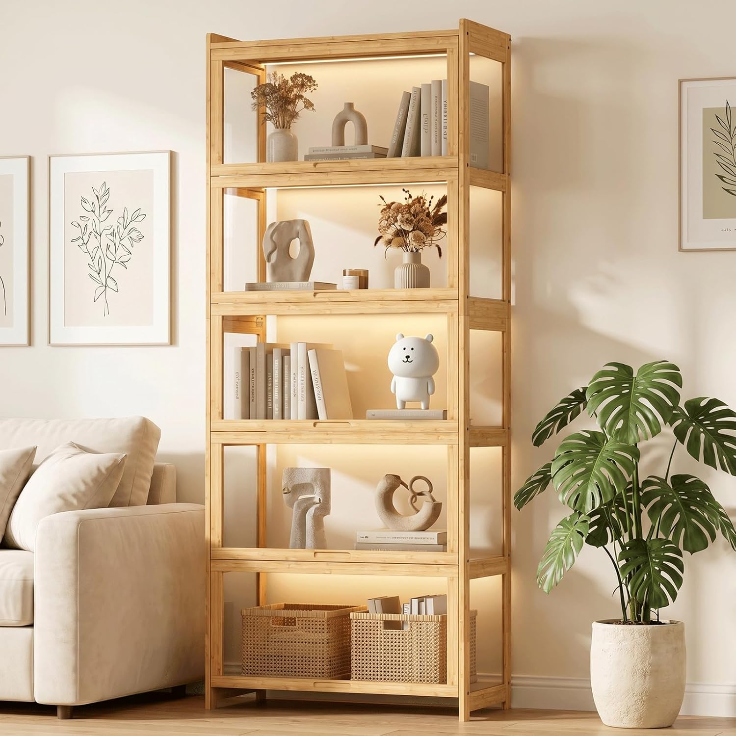 Display Case Acrylic - Vitrina con Puertas de Acrílico, Vitrina