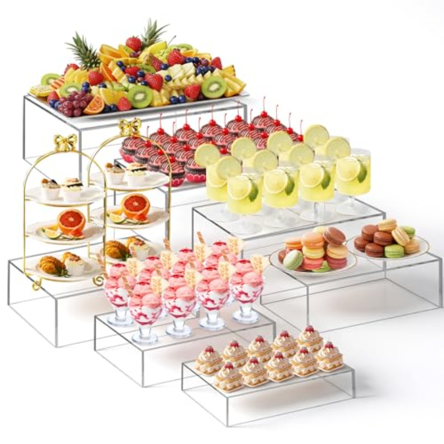 Display Risers Set - Juego de 7 Elevadores de Buffet