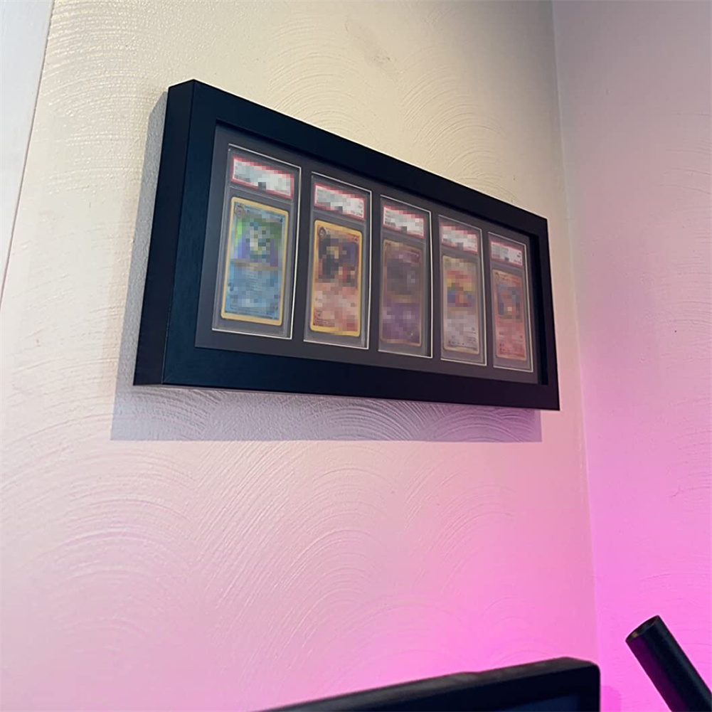 Graded Card Display - 3-9 rejillas de madera graduadas para