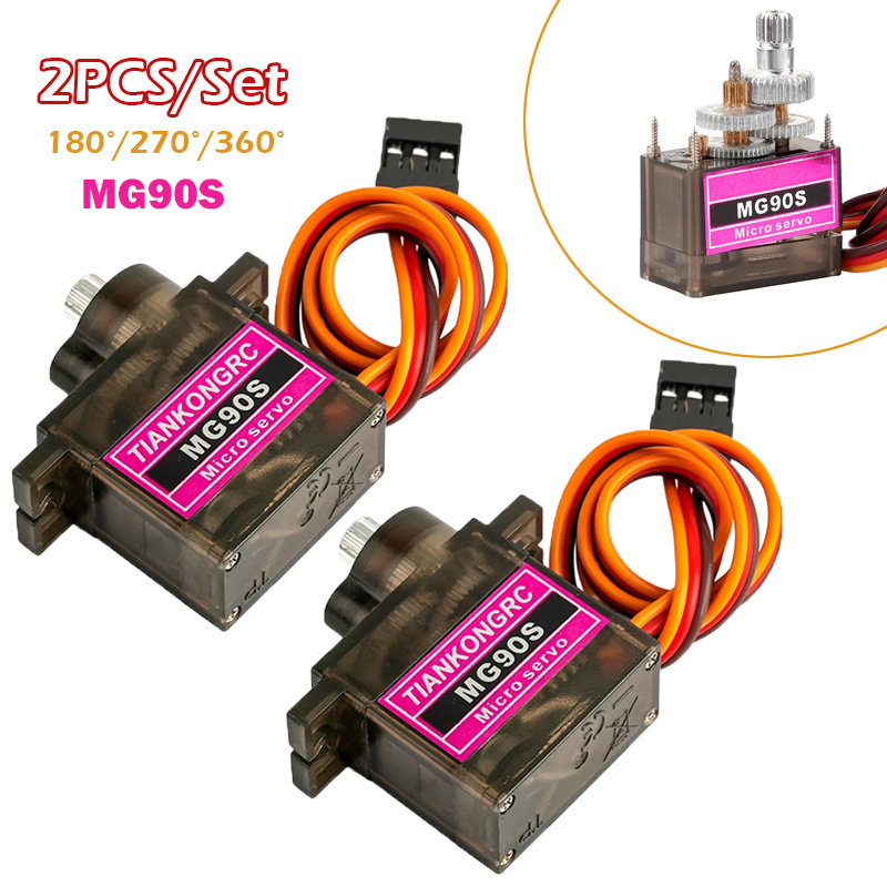 2PCS MG90S Servo Digital Micro - Model Airplane Plastic reseña y precio