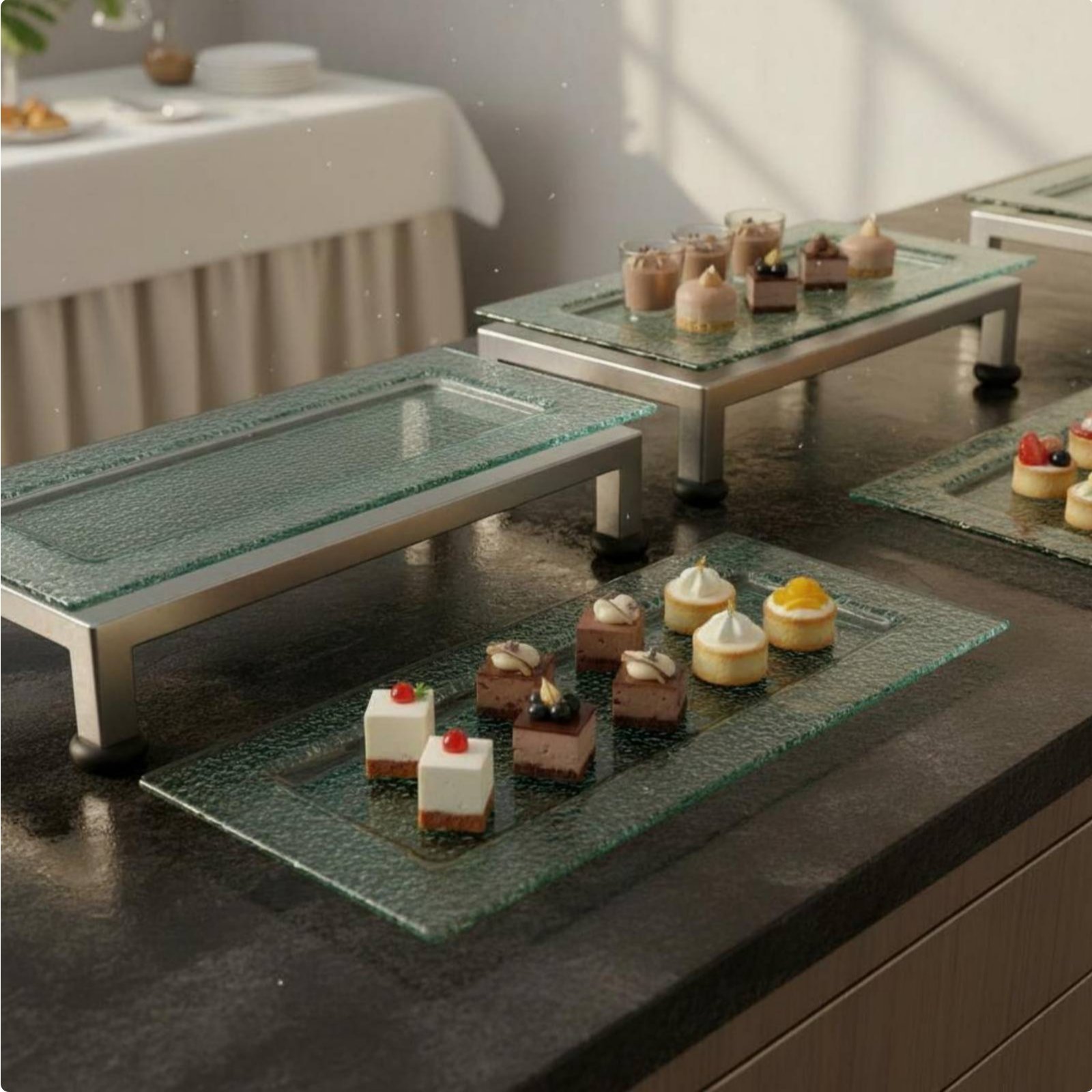 Soporte de Servicio de 3 Nivel - Display Risers Set reseña y precio