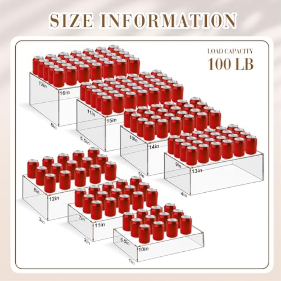 Juego de 7 Elevadores de Buffe - Display Risers Set reseña y precio