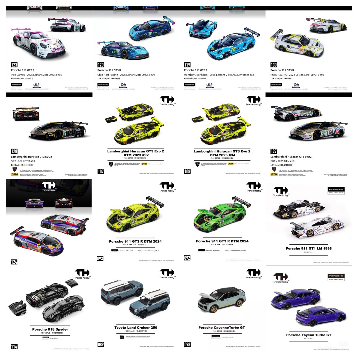 TH 1/64 Porsche 911 GT3 R LeMa - Die Cast Car 1 64 reseña y precio