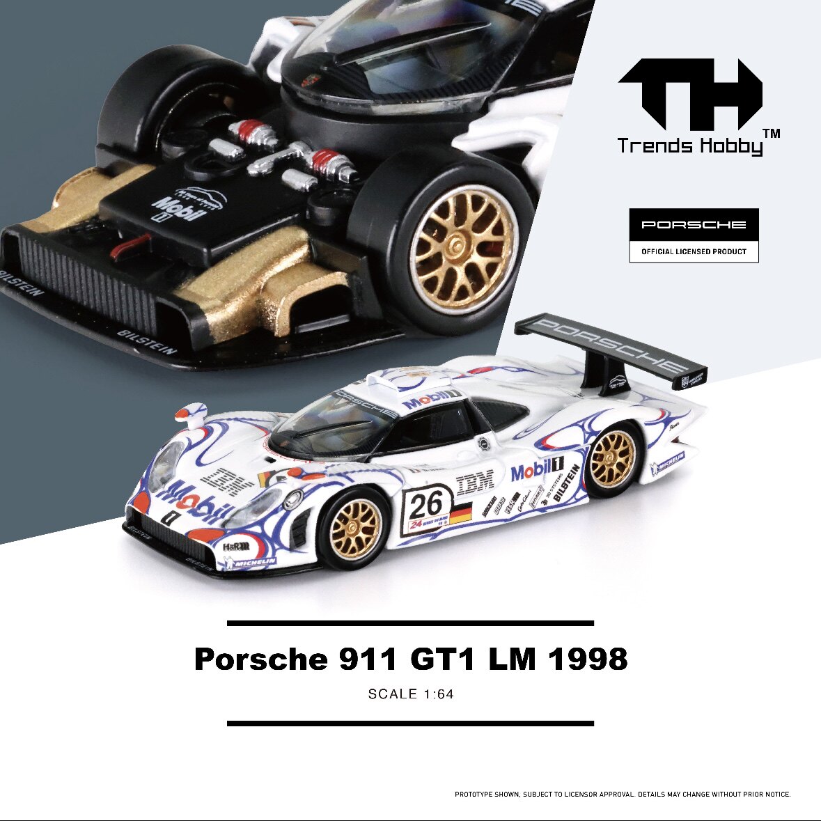 TH 1/64 Porsche 911 GT3 R LeMa - Die Cast Car 1 64 reseña y precio
