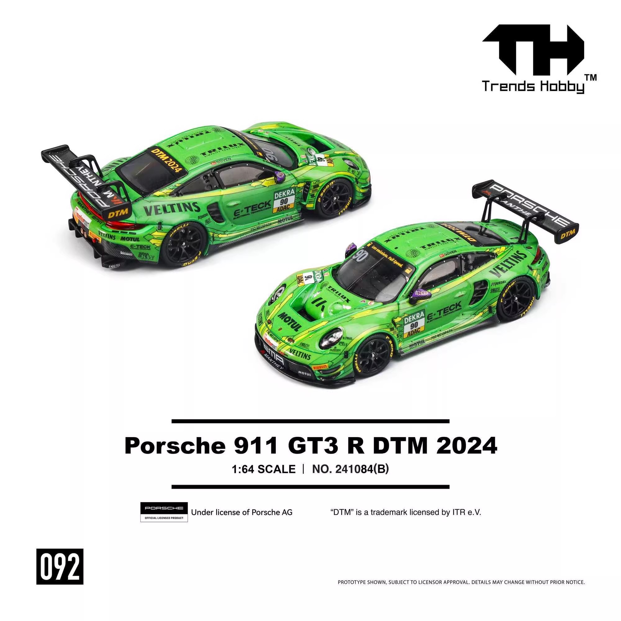 TH 1/64 Porsche 911 GT3 R LeMa - Die Cast Car 1 64 reseña y precio