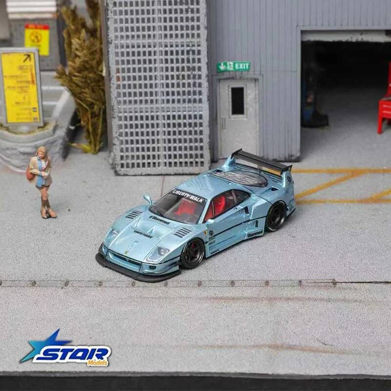 STAR 1:64 LBWK F40 hielo azul  - Die Cast Car 1 64 reseña y precio