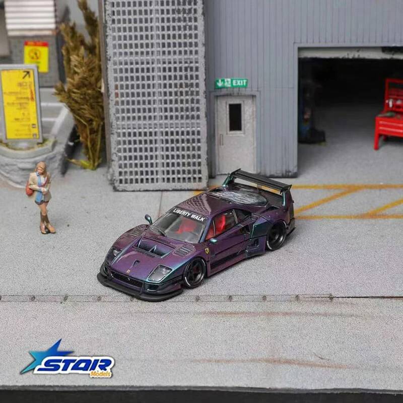 STAR 1:64 LBWK F40 hielo azul  - Die Cast Car 1 64 reseña y precio